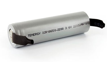 Tenergy Li-ion 18650 Cylindrical 3.7V 2600mAh Flat Top Rechargeable  Battery-UL listed (MH48285)