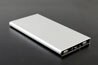 Tenergy 8000mah Super Slim Dual Port Power Bank – Metallic Silver