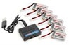 Combo: T453 charger for 3.7V Lithium RC battery + 6pc 380mAh batteries